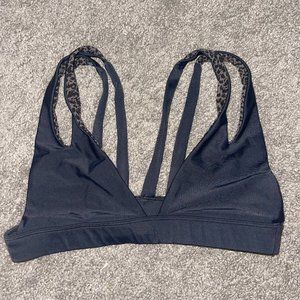 Acacia Swimwear Plantation Bikini Top - Shadow Black.